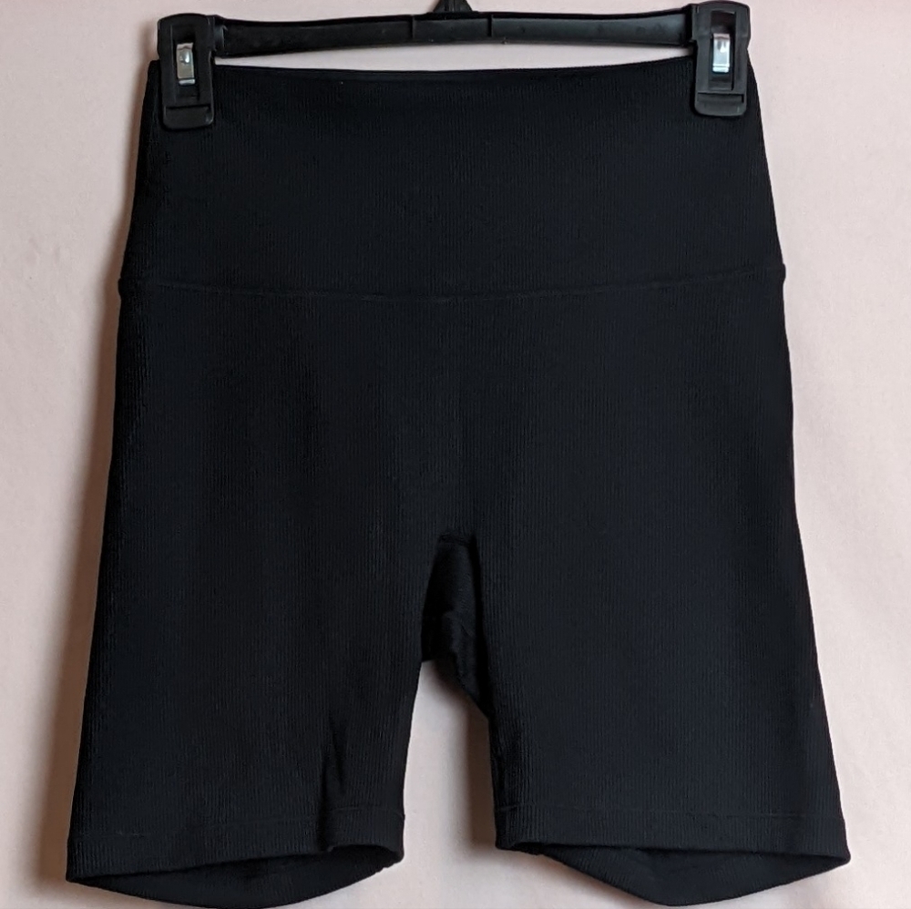 Solid & Striped High Tide 7" Ribbed Blackout Bike Shorts size Small